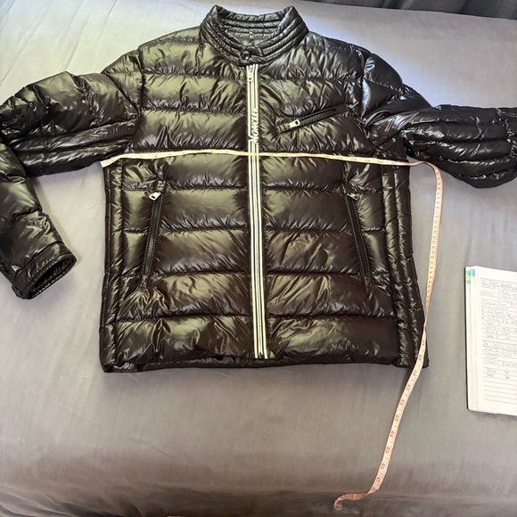 Moncler Shiny Black Puffer Jacket Men Size 3 - Picture 12 of 14